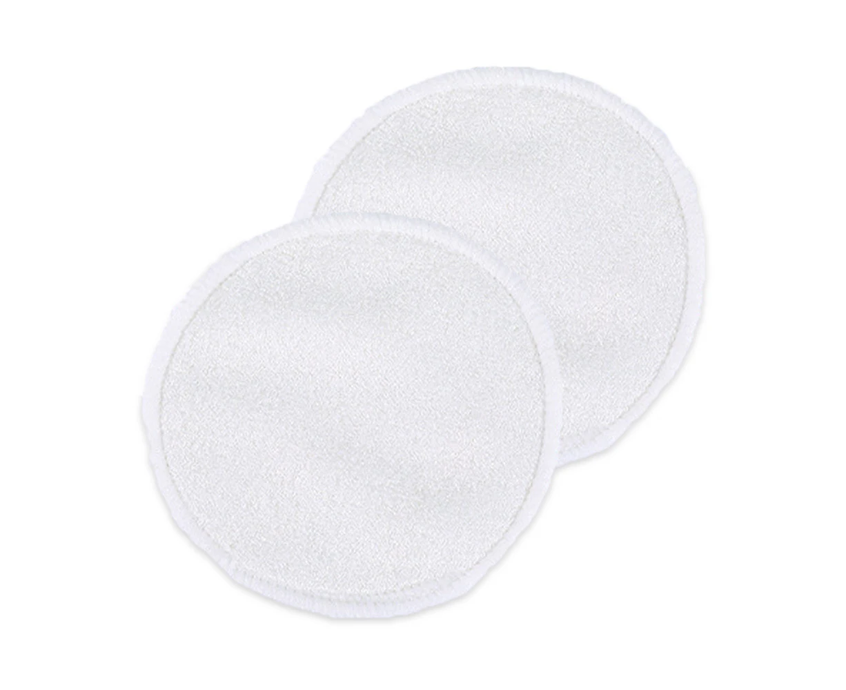 Makeup Remover Pads,2Pcs Bamboo Fiber Makeup Remover Pad - Whitereusable Cotton Rounds Makeup Remover Pads -  Bamboo Cotton Pads