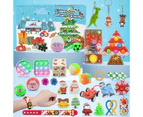 Fidget Advent Calendars for Kids Christmas Calendars 2022 Countdown 24 Days Surprise Box Christmas Advent Calendar Sensory Fidget Toy Packs A2