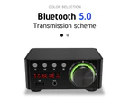 Bluebird Digital Bluetooth-compatible 5.0 HiFi Power Audio Amplifier USB TF Card MP3 Music Player-Silver