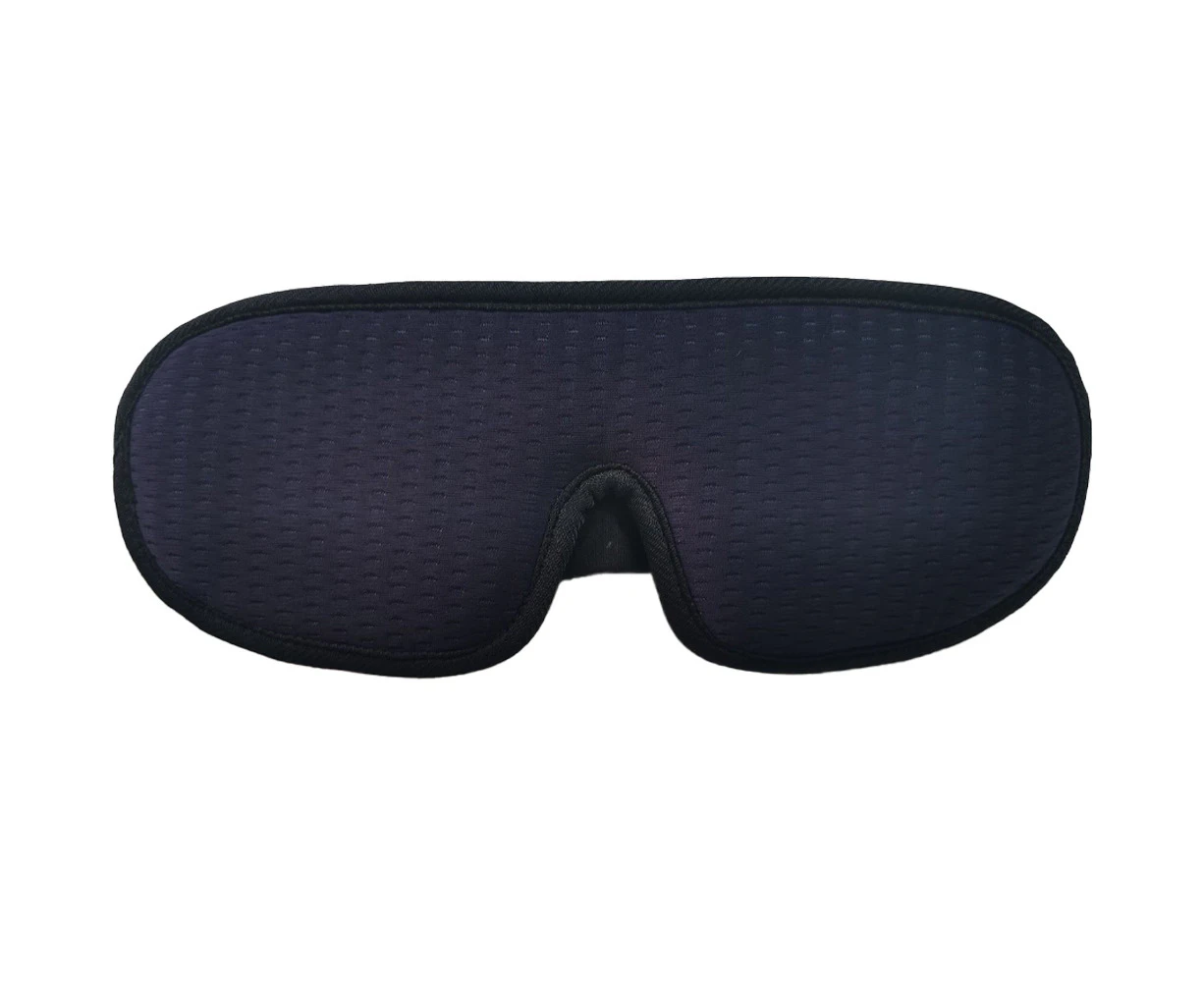 Lights Blockout Sleep Mask for Men Women, Eye Cover for Travel/Nap/Night Sleeping,Comfortable and Breathable - Navy blue