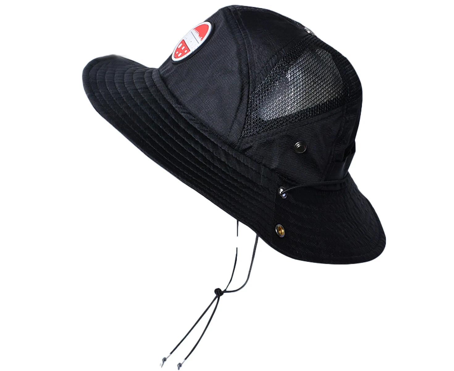 Bucket Hat, 2.7" Wide Brim Sun Hat - Cools When Wet, Large Brim Beach Fishing Play Sun Cap For Age 4-10 Boy Girl,Black