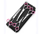 4CR Stainless Steel Safety Round Tip 6 in 1 Dog Grooming Scissors