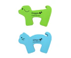 2pcs Baby Safety For Newborn Furniture Protection Card Door Stopper Security Cute Animal Care Child Lock Finger Protector - 9