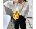 Fashion Women Girl Cartoon Duck Color Block Crossbody Messenger Shoulder Bag-White