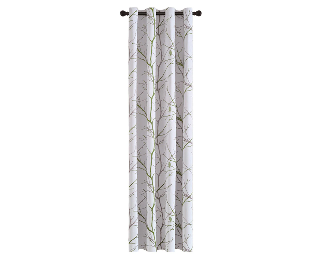 Living Room Blackout Curtain, Printed Curtain Bedroom Insulation Energy-Saving Flower Curtain,Style2