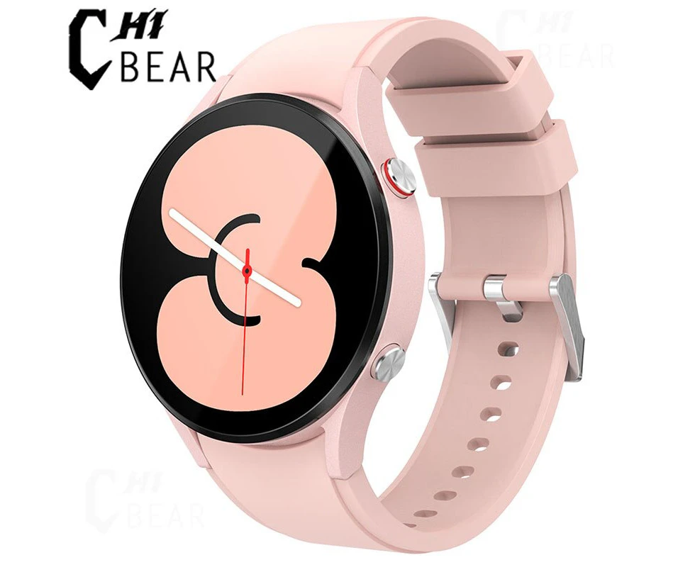 2023 Smart Watch Men for Samsung Galaxy 4 Bluetooth Call Smart Watch Men 1.32'' IPS Display Voice 24H Health Watch for Man Women - Pink