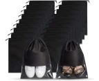 18PCS Shoe Bags,Portable Transparent Dust-Proof Storage Shoe Bags (2 sizes, 9 pieces each)