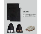 18PCS Shoe Bags,Portable Transparent Dust-Proof Storage Shoe Bags (2 sizes, 9 pieces each)