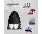 18PCS Shoe Bags,Portable Transparent Dust-Proof Storage Shoe Bags (2 sizes, 9 pieces each)