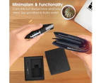 Men'S Carbon Fiber Minimalist Wallet - Credit Card Holder Blocking Metal Wallet - Money Clip Slim Front Pocket