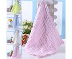 Soft Cotton Baby Infant Newborn Bathing Towel Washcloth Feeding Wipe Cloth-Pink