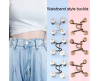 Pants Adjust Tightness Marguerite Waist Extender Detachable Buckle Button Kit Antique Brass