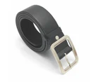 Business Men Casual Pin Buckle Waist Strap Faux Leather Belt Waistband Accessory White