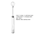 Bluebird Convenient Egg Beater Standing Stainless Steel 3 Levels Electric Egg Whisk Mixer for Daily Use-White