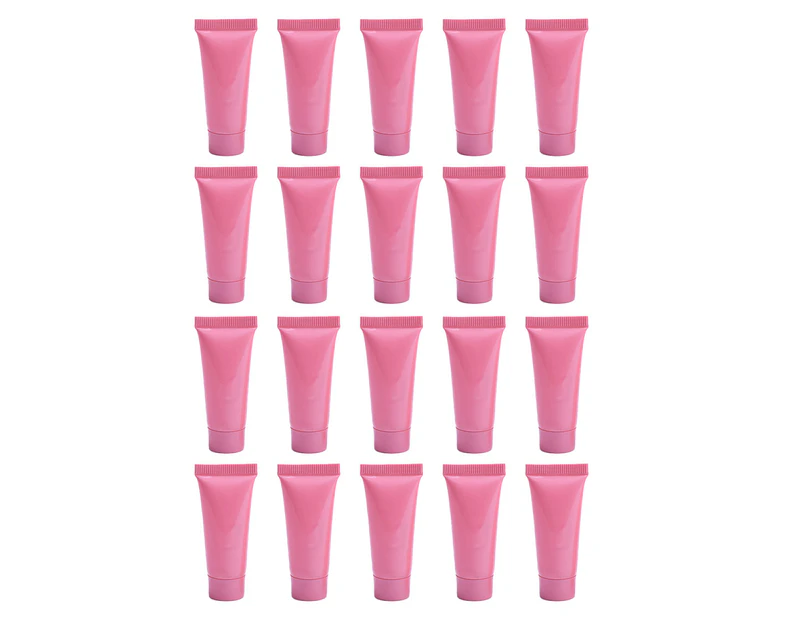 20PCS Reusable Plastic Empty Travel Cosmetic Soft Tubes Bottle Container, Flip Cap Hand Lotion Shampoo Squeeze Bottle (5ml)