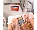 Slim Minimalist Front Pocket RFID Blocking Leather Wallets for Men Women