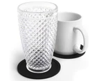 Coaster,8Pcs 10Cm Silicone Coaster Bpa-Free Silicone Non-Slip Coaster Glass Coaster For Bar, Living Room, Kitchen