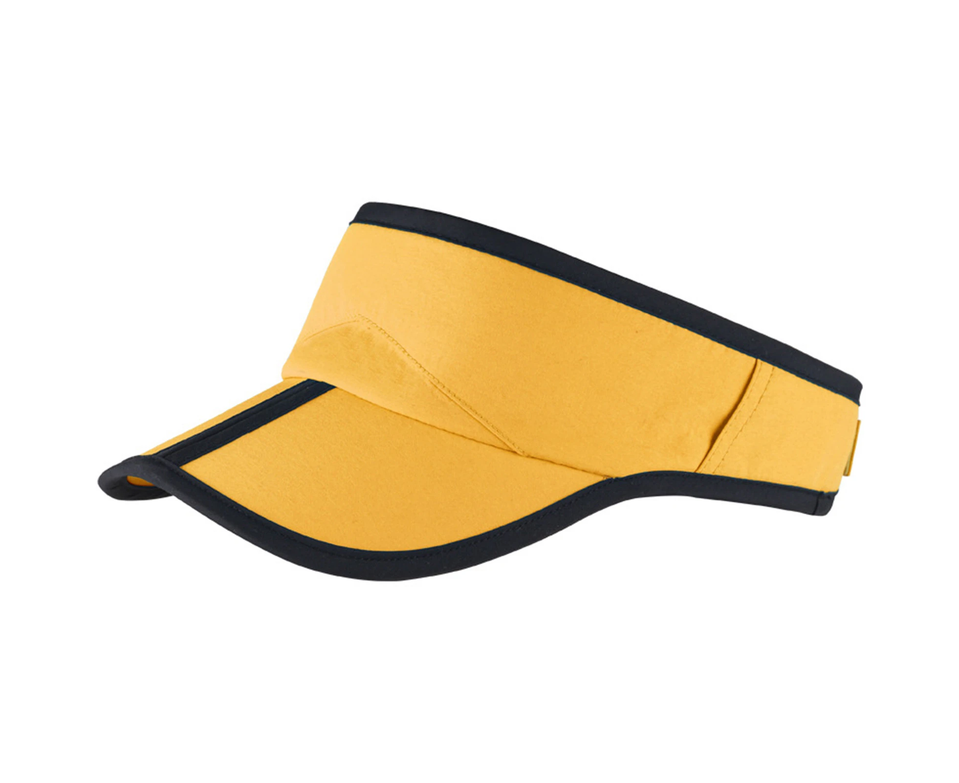 Men Peaked Hat Unisex Simple Casual Portable Breathable Contrast Color Fasten Tape Foldable Empty Top Summer Hats Adult Hat Yellow