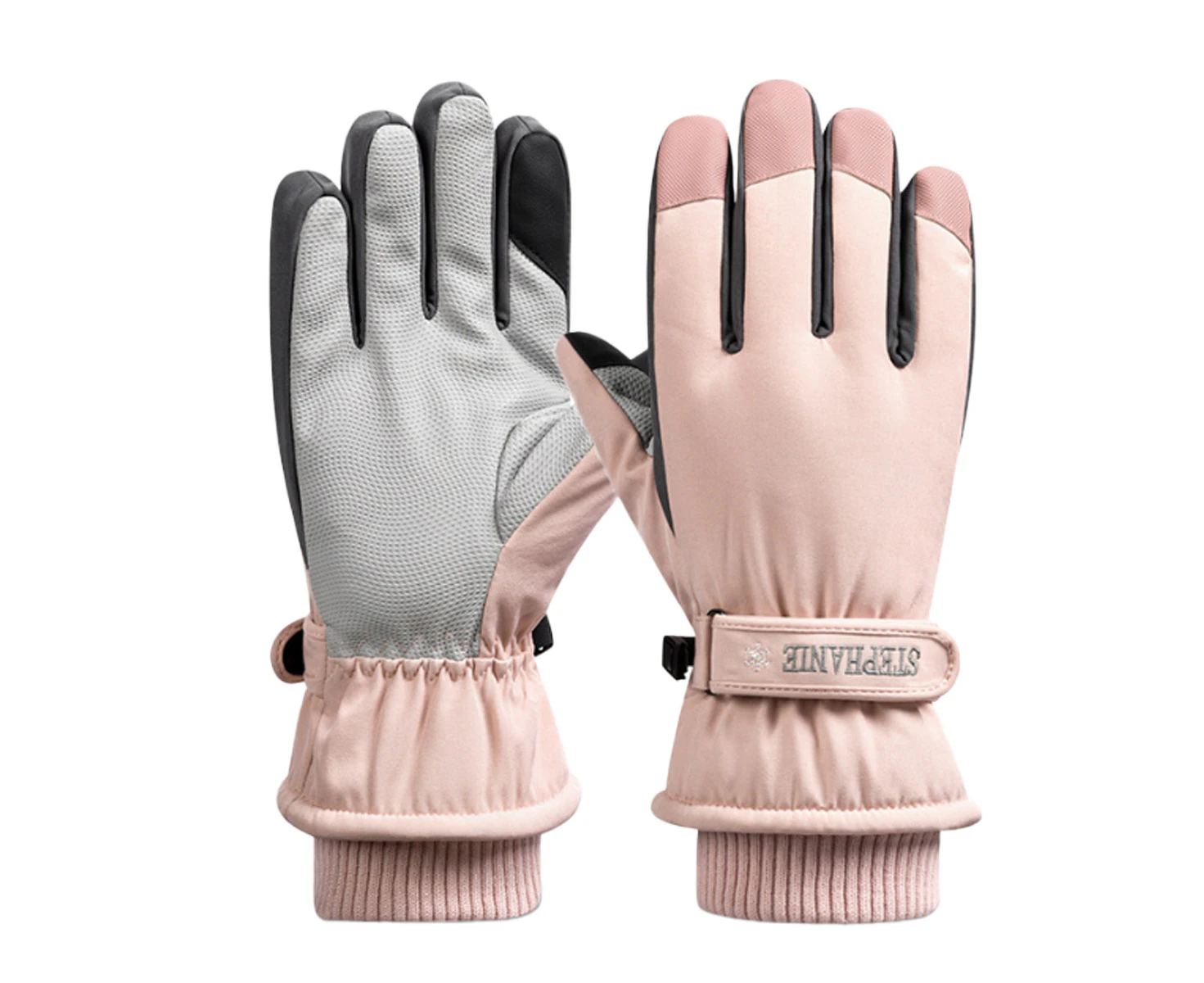 Winter Ski Gloves for Women Waterproof Winter Gloves Touchscreen Snow Gloves,pink