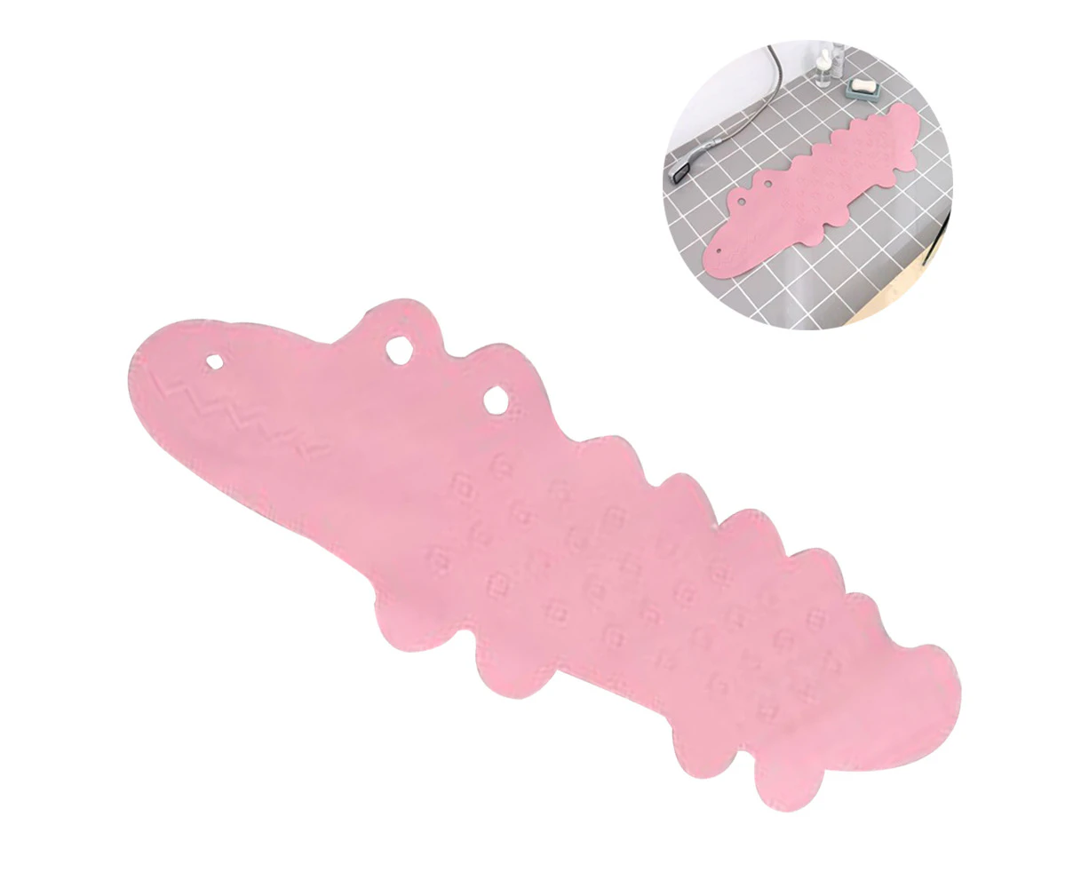 Non Slip Bath Mat Kids Anti Slip Bathtub Mat Shower Mat for Kids-Pink