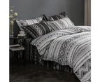 Tugo Reversible Design Quilt/Doona/Duvet Cover Set (Queen/King/Super King Size Bed) M471B