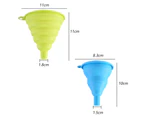 4 Pieces Of Size Silicone Funnel Silicone Foldable Long-Neck Funnel Kitchen Household Liquid Subpackage Oil Leak,Mixed Style3