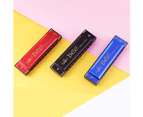 10 Holes 20 Tones Key C Harmonica Mouth Organ Musical Instrument Toy Kids Gift - Blue