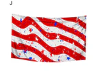 Spa Wrap Reusable Quick-drying American Flag Printing Daily Use Bathroom Towel Wrap Bath Sheet Dorm Supplies -Microfiber