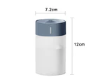 USB Desktop Humidifiers, Car Humidifier,  PersonalOffice Room, Bedroom, 2 Mist Modes Humidifier gray