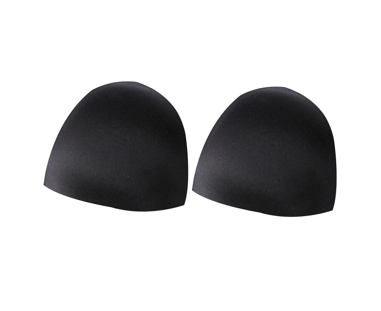 1Pair Women Soft Removable Bra Inserts Pads Underwear Push up Breast Enhancer-Black