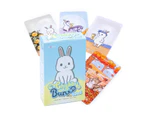 1 Set Tarot Cards English Chubby Bun Rabbit Psychic Tarot Oracle Card Friends Party Table Game for Daily Use- D