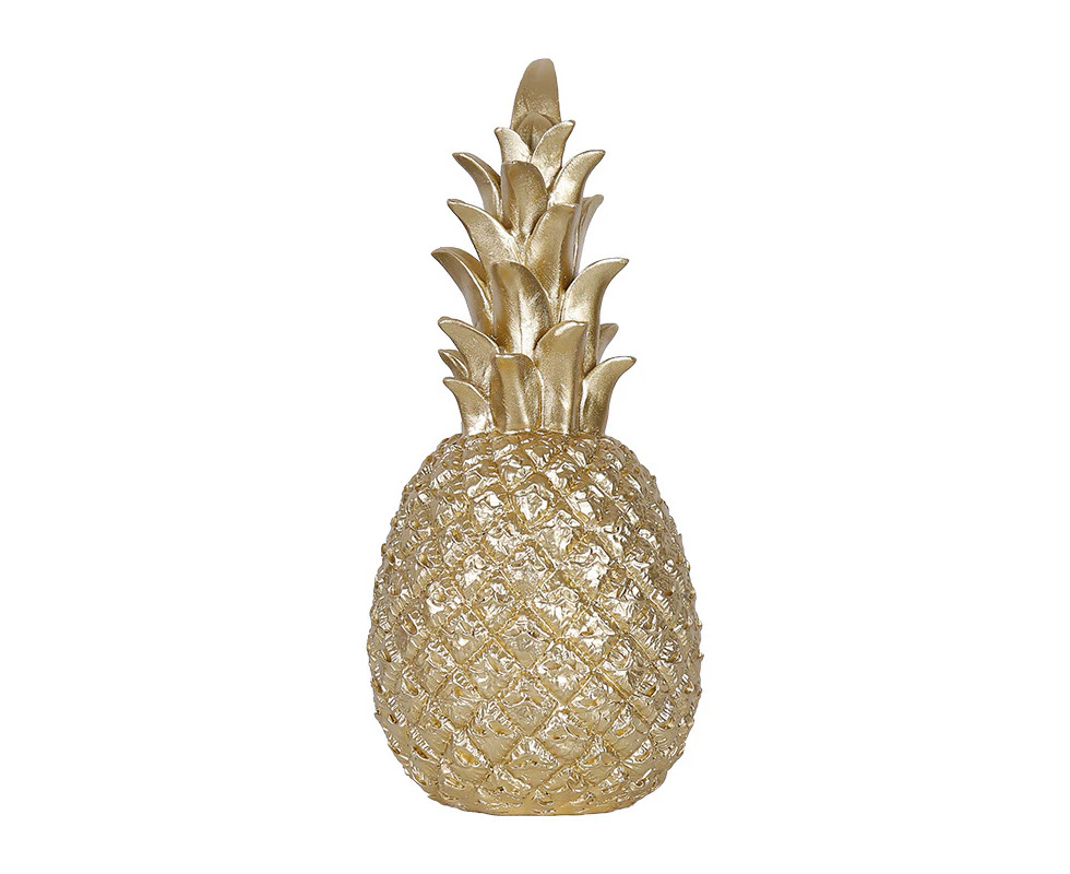 Room decoration, pineapple ornament for table restaurant wedding party-Small-Gold