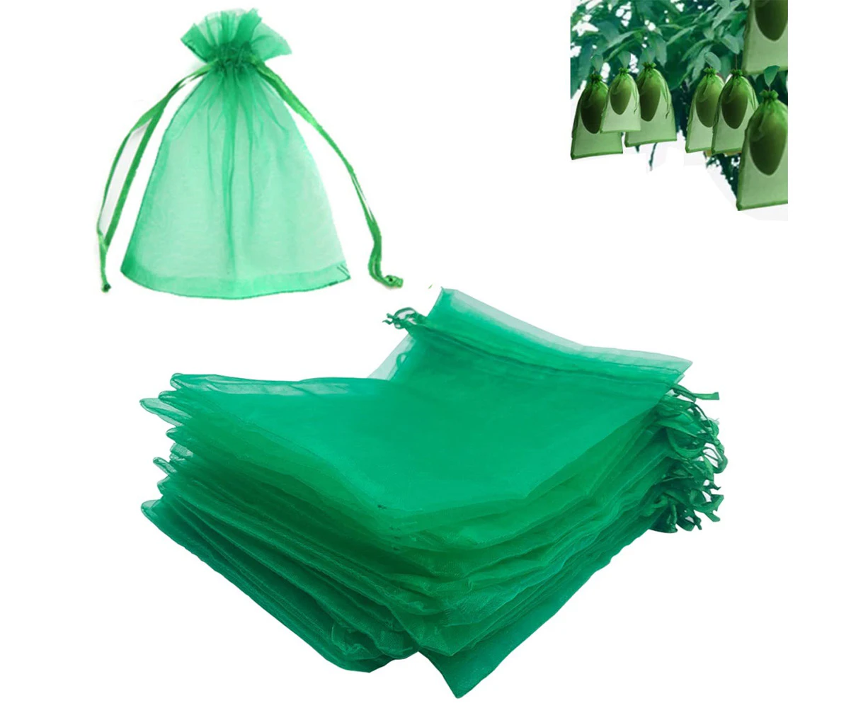 100Pcs Fruit Protection Netting Bags For Fruit Trees, Garden Mesh Barrier Bags,20*30Cm