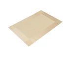 Rectangle Heat Insulation Bowl Plate Cup Pad Place Mat Dining Table Decoration Gold