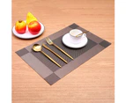 Rectangle Heat Insulation Bowl Plate Cup Pad Place Mat Dining Table Decoration Gold