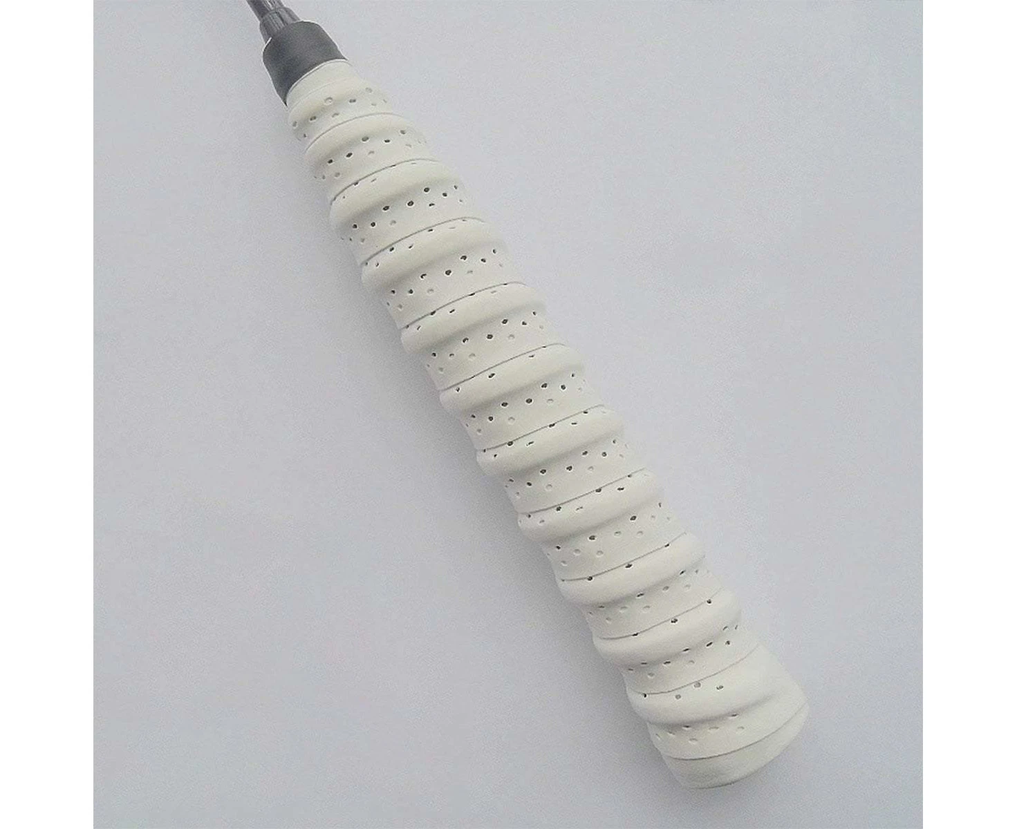 2Pcs Anti-Slip Badminton Grips Tennis Squash Grip Handle White