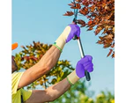 2 Pairs Women'S Gardening Work Gloves For Lawn Yard Garden Workers,Purple