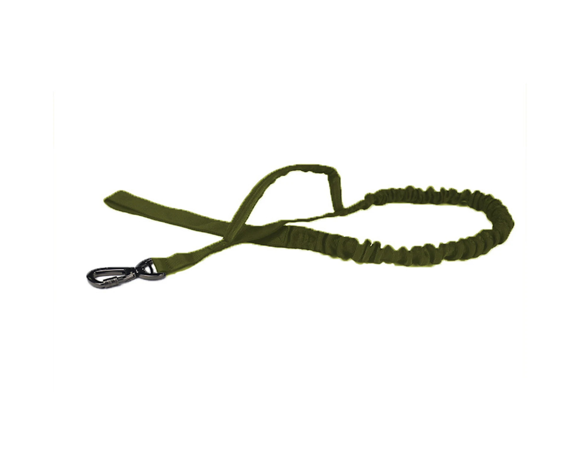 Pet Belt Wear Resistant Shock Absorption Tightly Dog Collar Leash Medium Large Lead Rope for Outdoor - Army Green