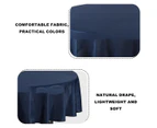 Round table cloth Waterproof polyester fabric table clothsplash proof washable table cloth,Nave Blue