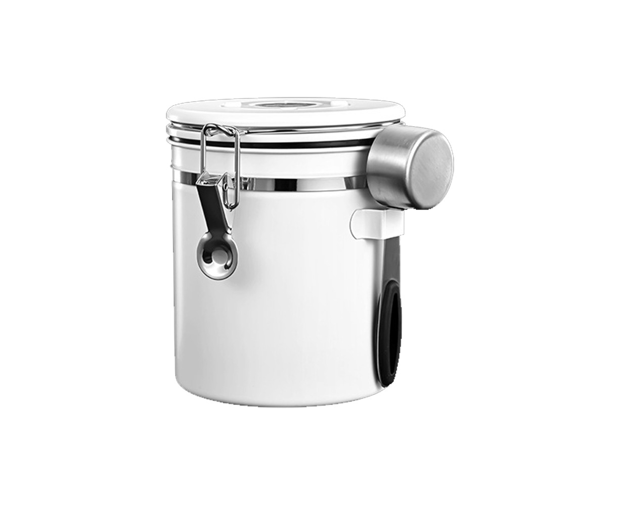 Coffee Canister for ground coffee with Transparent Window,Date Tracker ...