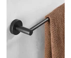 50cm Wall Mounted Towel Rack for Bathroom or Kitchen, Black Towel ring Towel holder,  towel holder Toilet accessories Bathrooms