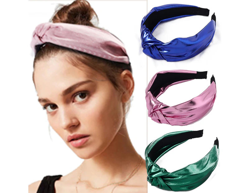 Headbands Women Hair Head Band- Knotted Wide Turban headband Fashion Cute Hairbands Hair Accessories shape 2