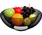 Fruit Bowl Black Fruit Basket Metal Bowl Black Metal Basket Decorative Bowl Black Fruit Bowl Modern Fruit Bowl Fruit Basket Wire Basket Round