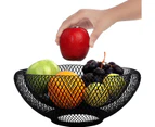 Fruit Bowl Black Fruit Basket Metal Bowl Black Metal Basket Decorative Bowl Black Fruit Bowl Modern Fruit Bowl Fruit Basket Wire Basket Round