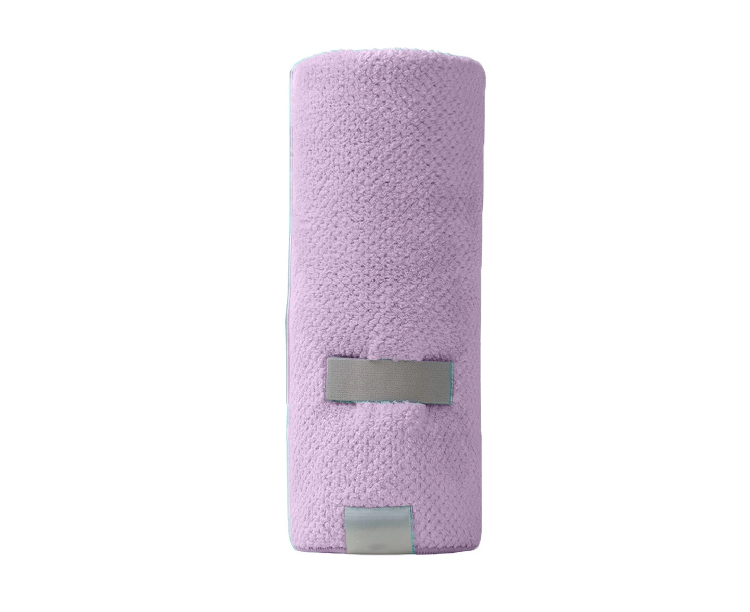 Hair Towel Pack For Women, Anti-Frizz Hair Drying Towel With Elastic Band, Quick-Drying Hair Bandana,Light Purple