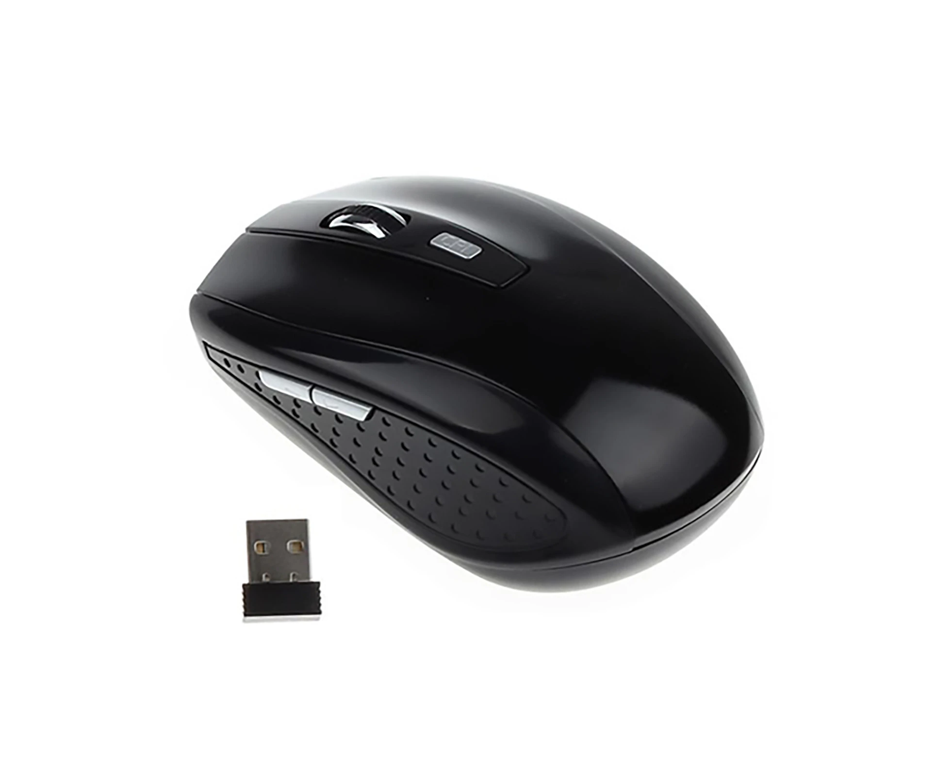 jgl Mini Portable 2.4GHz Wireless Optical Mouse Mice For Computer Pc Laptop Game-Black 95mm*54mm*30mm - Black