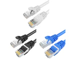 Ethernet Cat6 Lan RJ45 Network Cable 1/2/3/5/10/15m Patch Cord for Laptop Router - Black