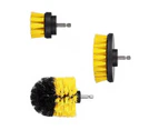 2Set 2/3.5/4 Inch Yellow Electric Drill Scrub Tile Grout Power Scrubber Tub Cleaning Brush