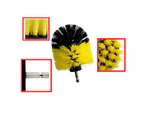 2Set 2/3.5/4 Inch Yellow Electric Drill Scrub Tile Grout Power Scrubber Tub Cleaning Brush