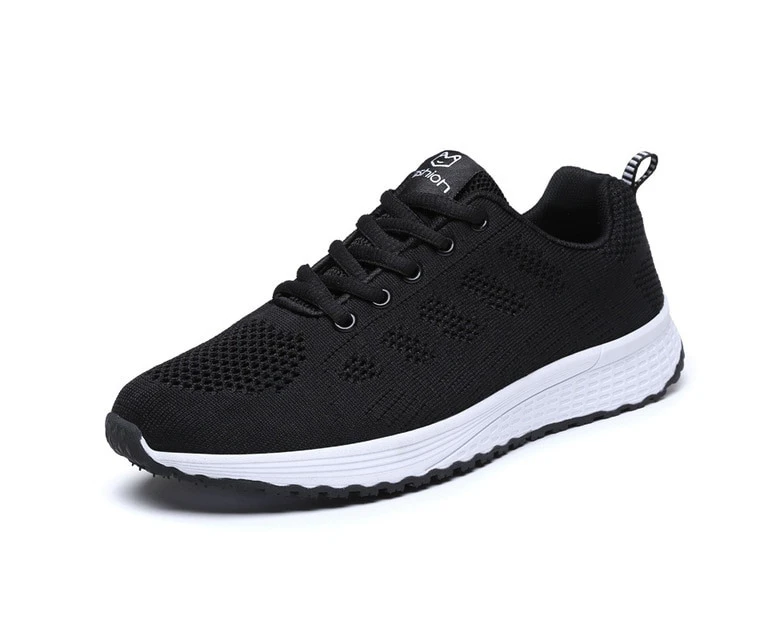 Women Shoes Summer Air Mesh Sport Aqua Shoes Outdoor Women's Quick Dry Water Shoes Sneakers unisex running shoes - Black